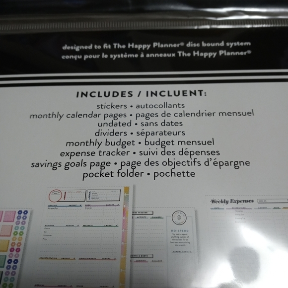 Happy Planner Budget Calendar Extension New - Picture 5 of 11